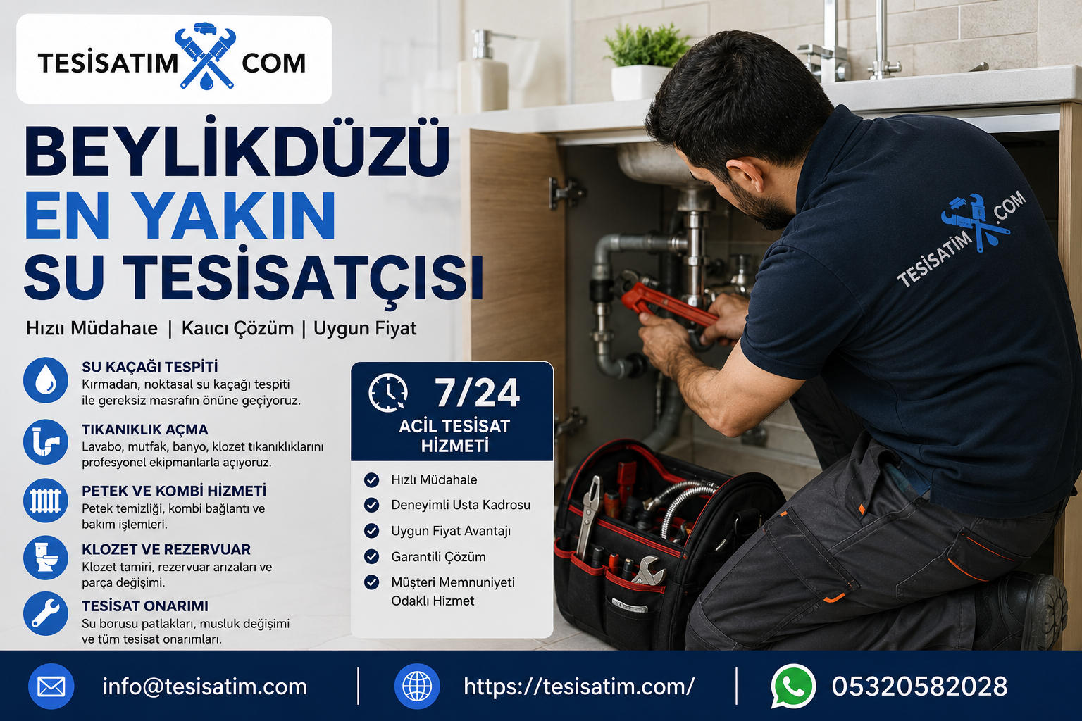 Beylikdüzü En Yakın Su Tesisatçısı | Hızlı Servis