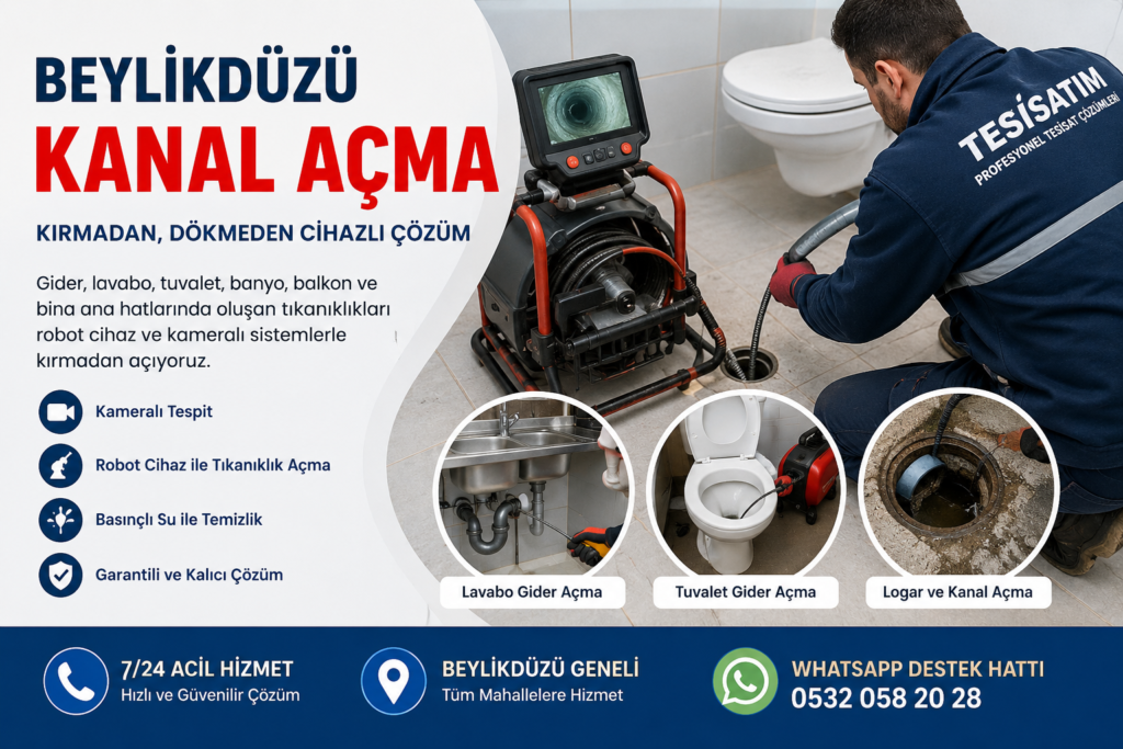 Beylikdüzü Kanal Açma Hizmeti | Kırmadan Çözüm